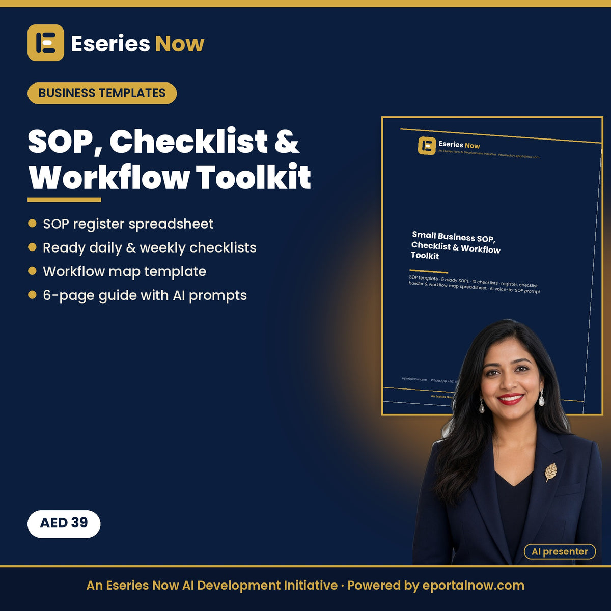 Small Business SOP, Checklist & Workflow Toolkit by Eseries Now