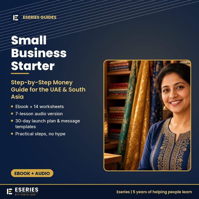 Small Business Money Guide: Ebook + Audio – cover image, Eseries Now
