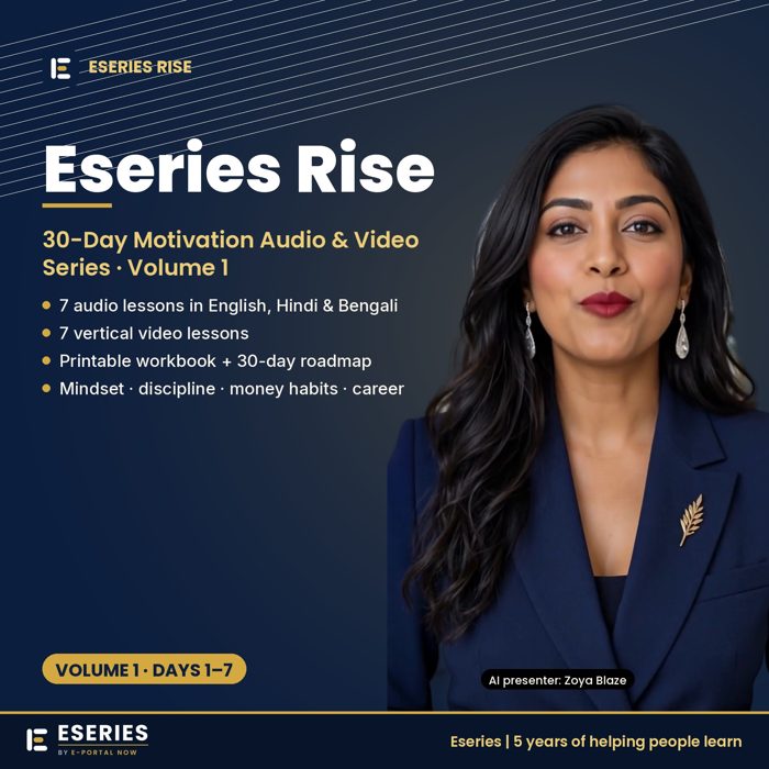 30-Day Motivation Audio & Video Series – cover image, Eseries Now