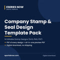 Company Stamp & Seal Design Template Pack: 14 Editable Stamp Designs (SVG, PNG, PDF) | Eseries Now