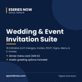 Wedding & Event Invitation Suite: 16 Editable Arch Designs, Invites, RSVP, Signs, Menu & E-Invites | Eseries Now