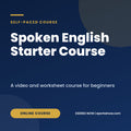 Spoken English Starter Course, self-paced, cover image, Eseries Now