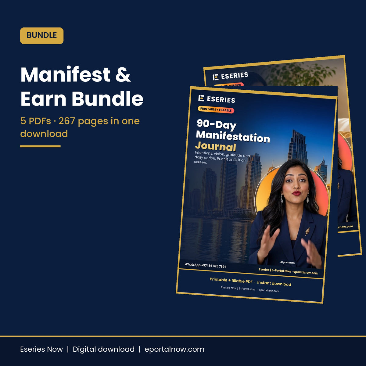 Manifestation & Money Bundle: 5 PDFs – cover image, Eseries Now