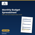 Monthly Budget Spreadsheet Excel cover - Eseries