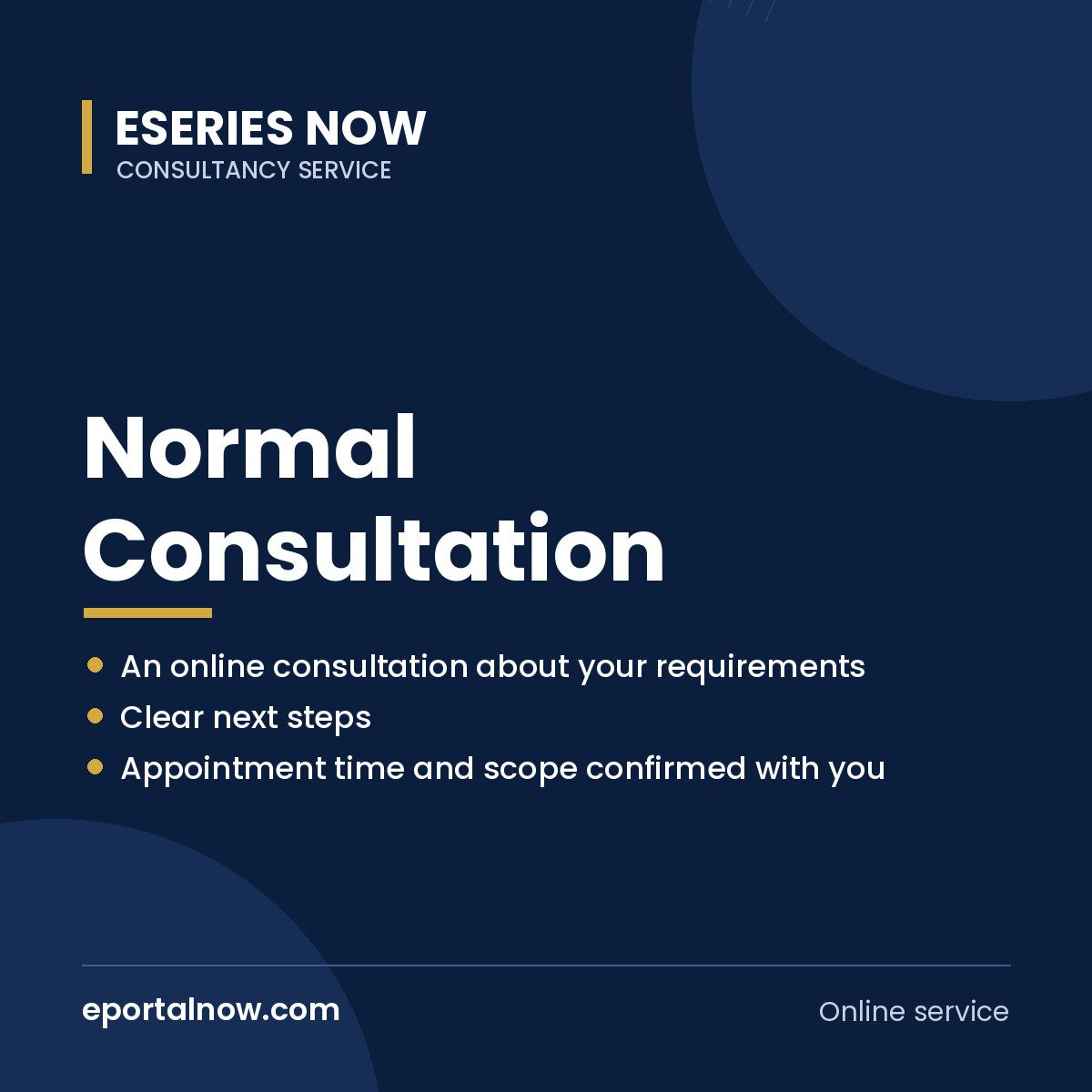 Normal Consultation | Eseries Now