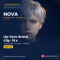 NOVA Lip-Sync Brand Clip (15 s), NOVA by Eseries Now AI singer, made with AI