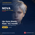 NOVA Lip-Sync Shorts Pack, NOVA by Eseries Now AI singer, made with AI