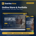Online Store & Portfolio Website Template – cover image, Eseries Now