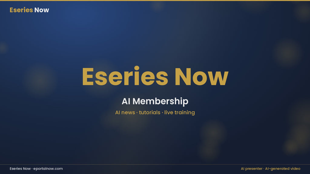 Eseries Now aimem explainer (horizontal 16:9), AI presenter