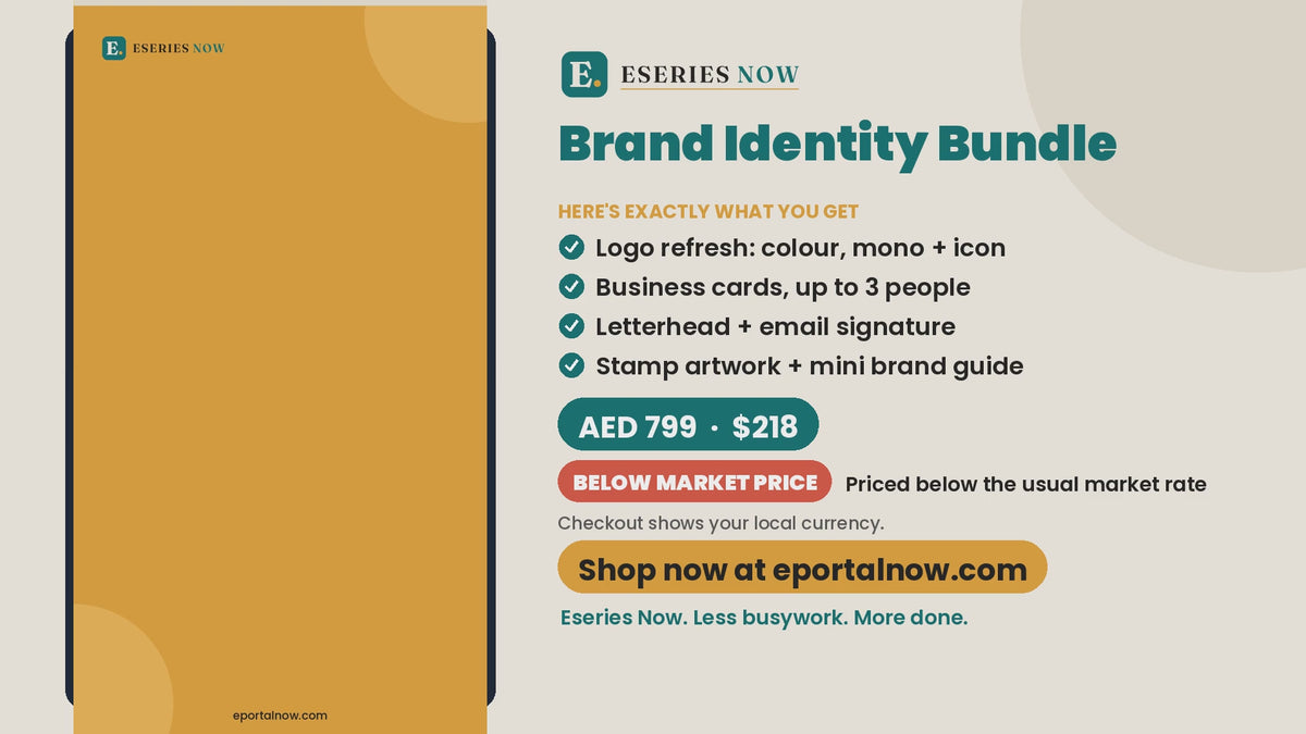 Brand Identity Bundle demo video: what you get and price | Eseries Now