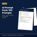 100 AI Prompts for Study, Work & Business – cover image, Eseries Now
