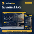 Restaurant & Cafe Website Template – cover image, Eseries Now